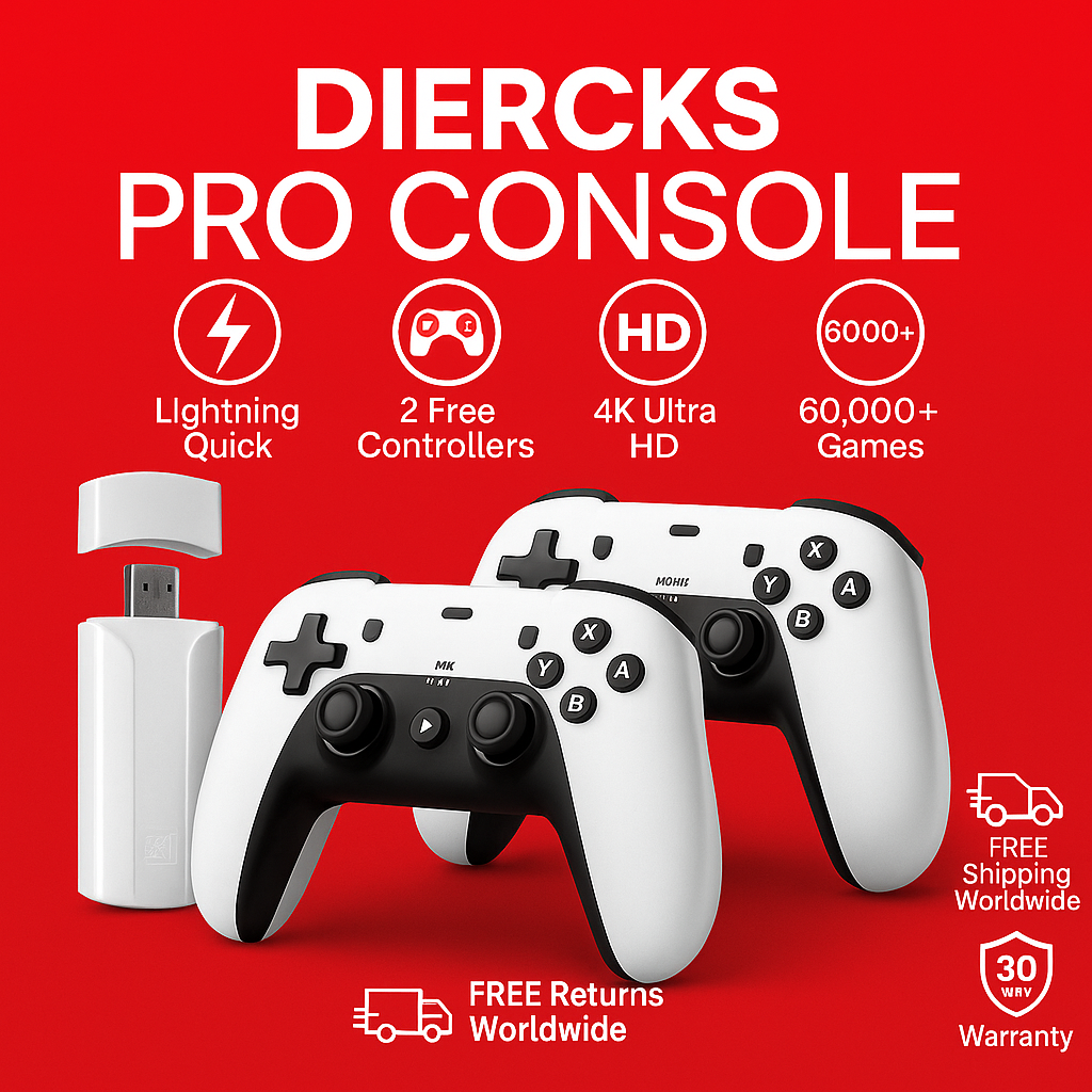DIERCKS™  -RETRO DOCK V2 + 60,000+ LICENSED GAMES